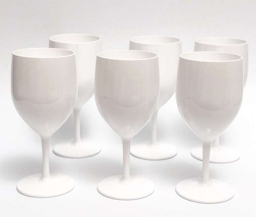 Lot de 10 manchons d'isolation en néoprène pour verre à vin de taille standard blanc 